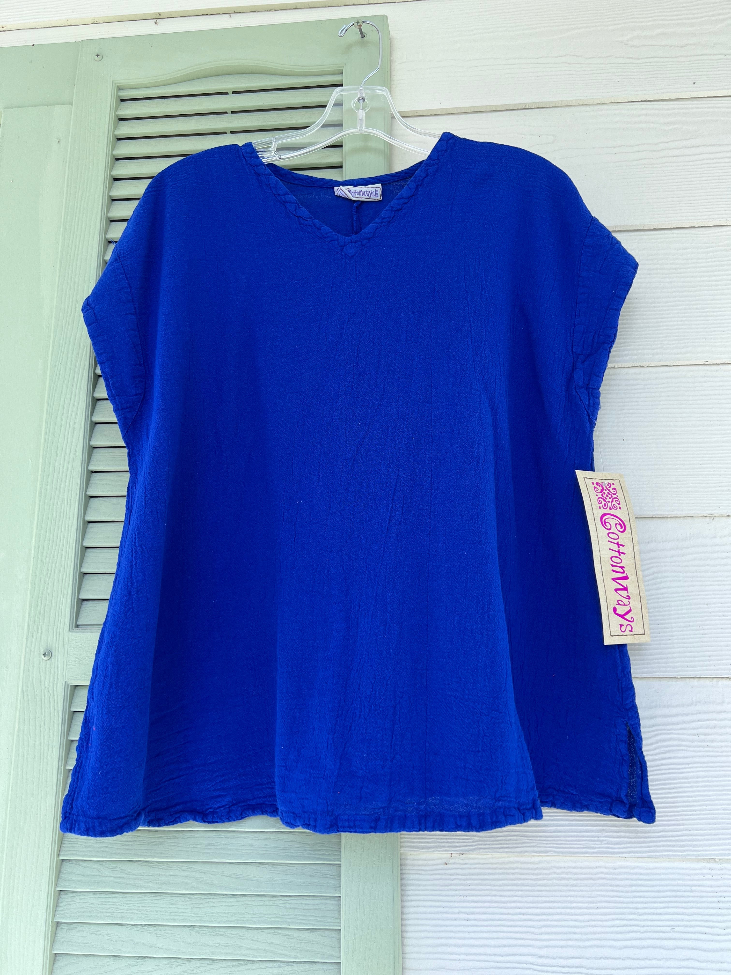 Carla 100% Cotton Gauze Top in OSFM Sale