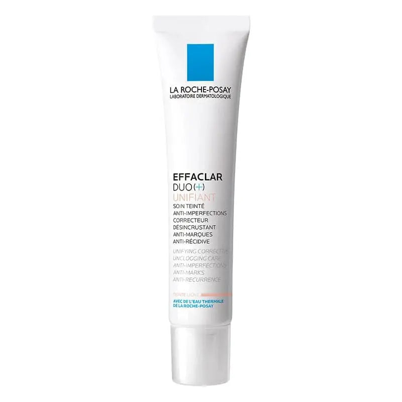 Crema facial La Roche Posay Effaclar Duo (+) Unifiant Light 40Ml para hidratación y protección solar.