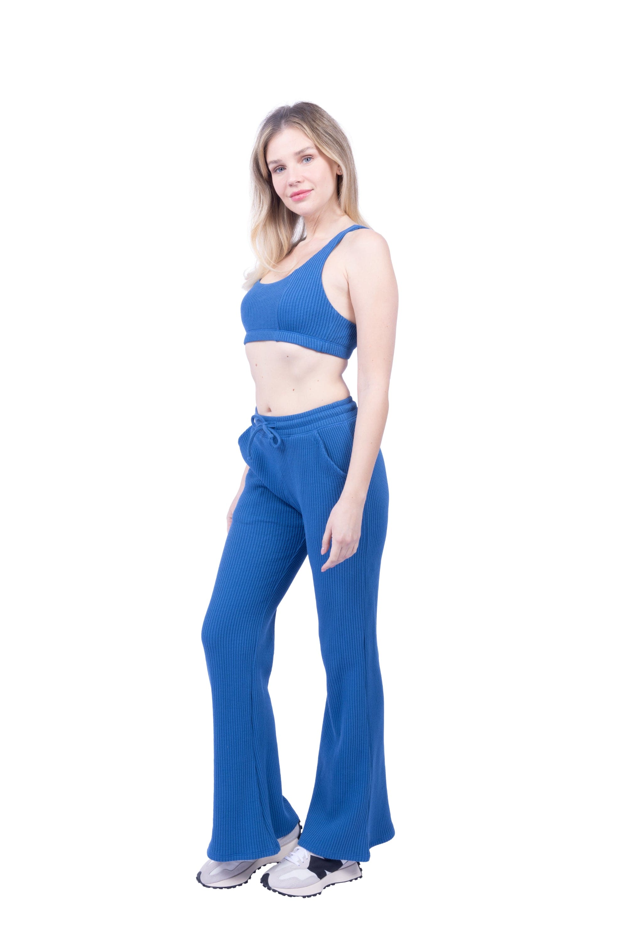 Jules Waffle Knit Organic Cotton Drawstring Pant