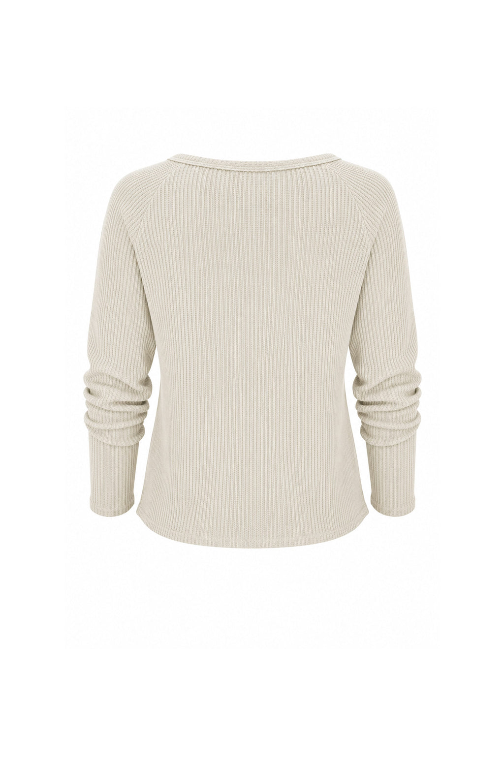 Jules Waffle Knit Organic Cotton V-Neck Pullover