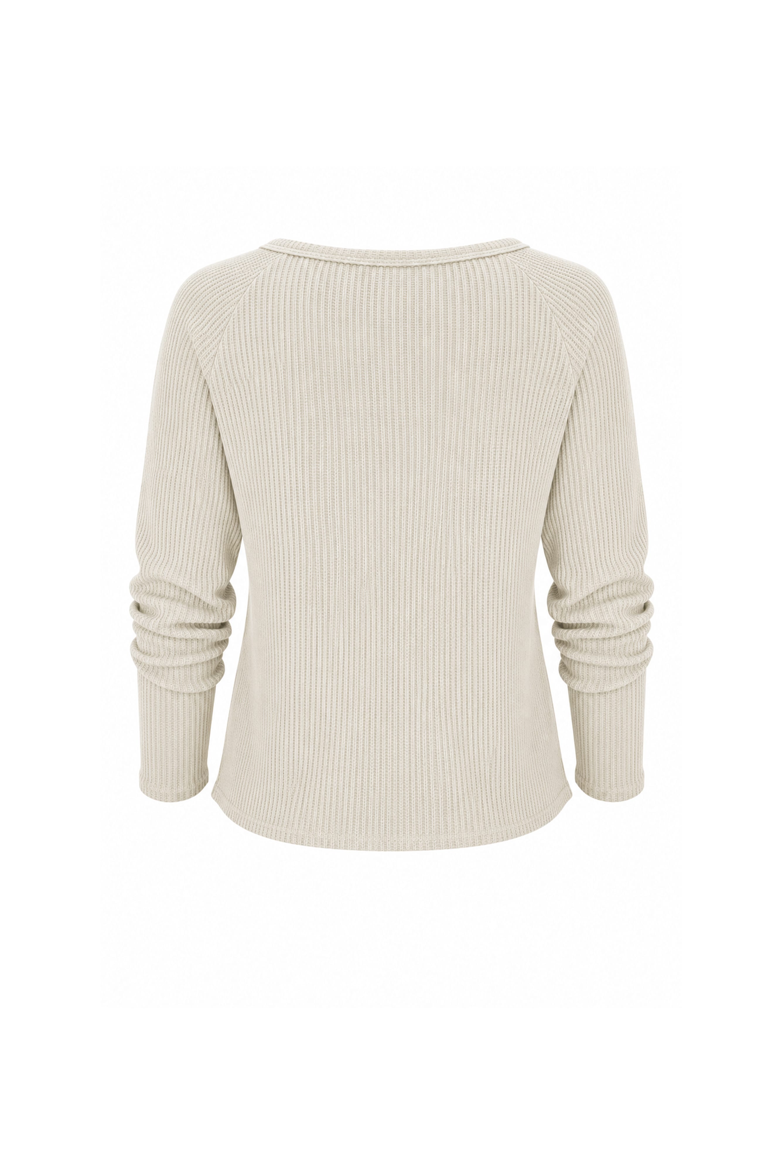 Jules Waffle Knit Organic Cotton V-Neck Pullover