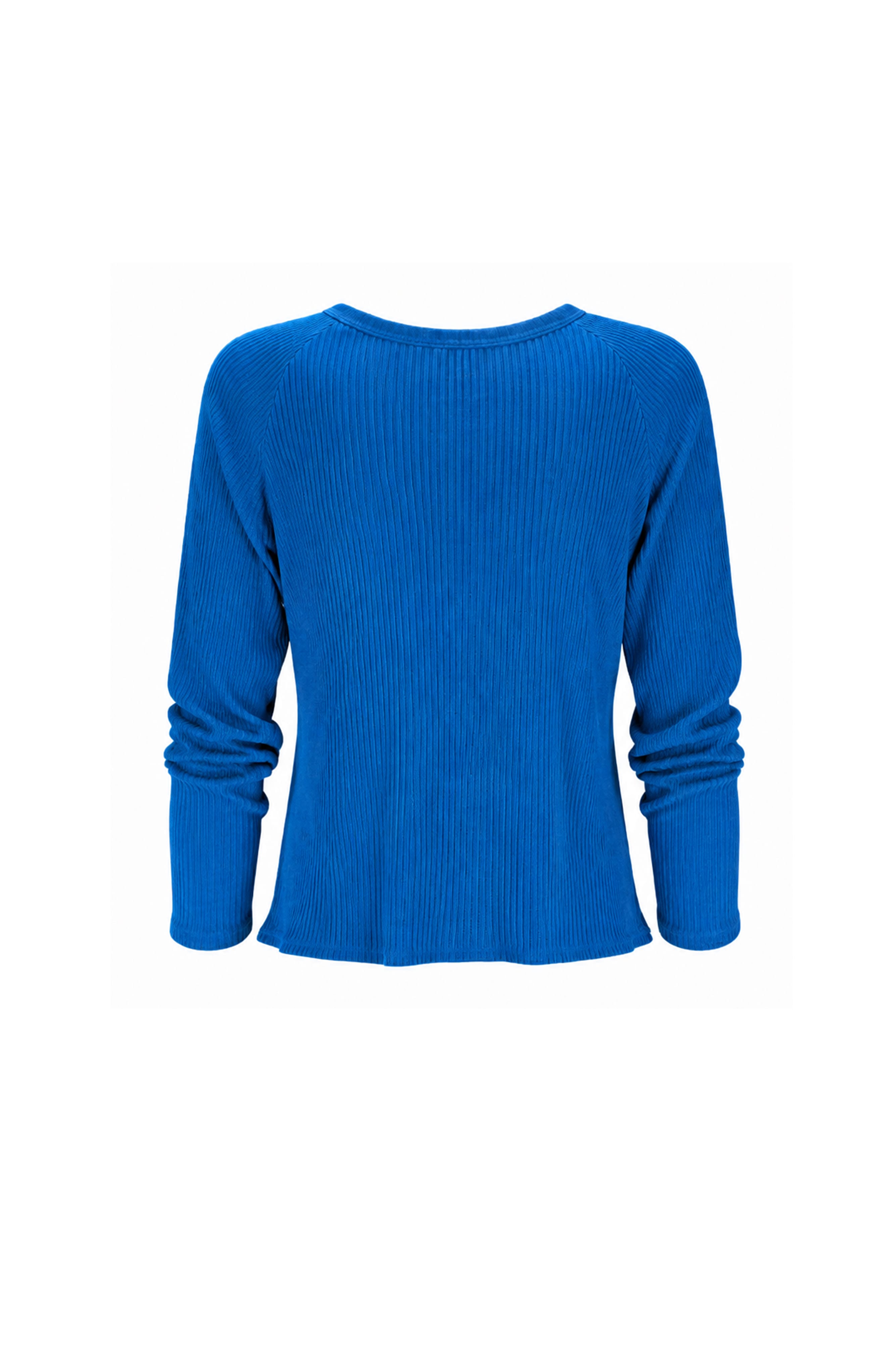 Jules Waffle Knit Organic Cotton V-Neck Pullover