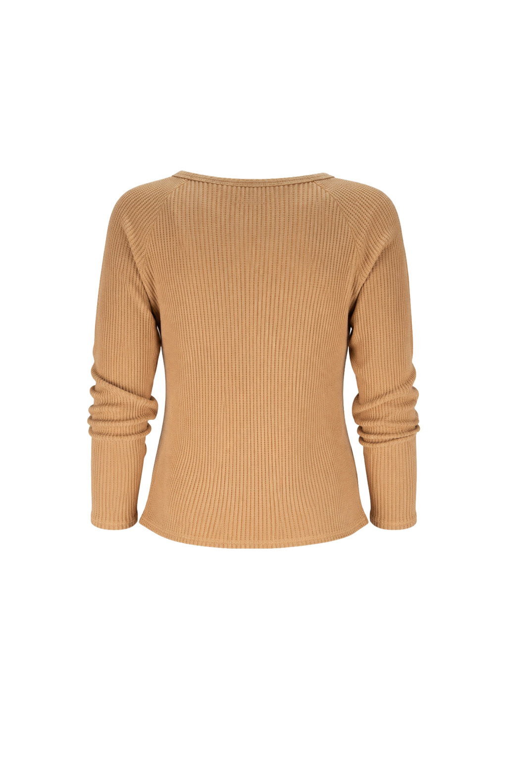 Jules Waffle Knit Organic Cotton V-Neck Pullover
