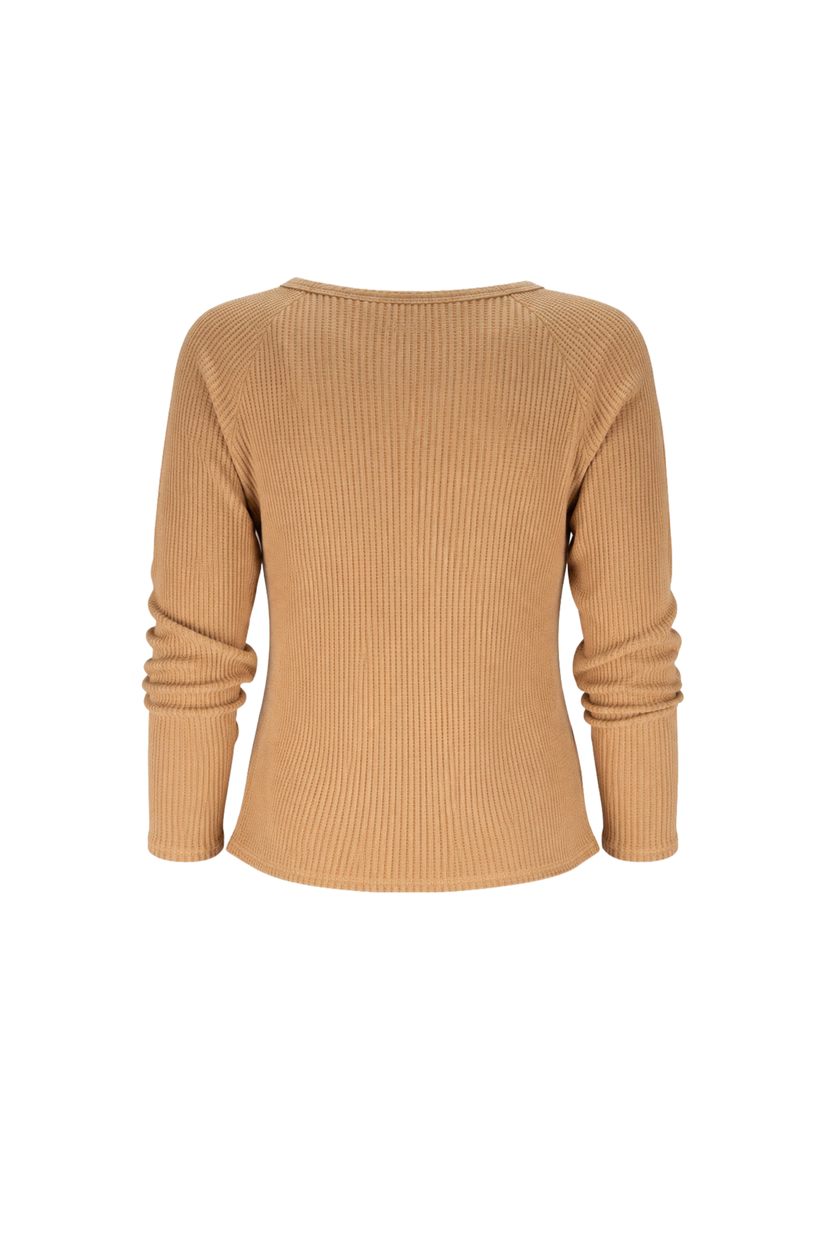 Jules Waffle Knit Organic Cotton V-Neck Pullover