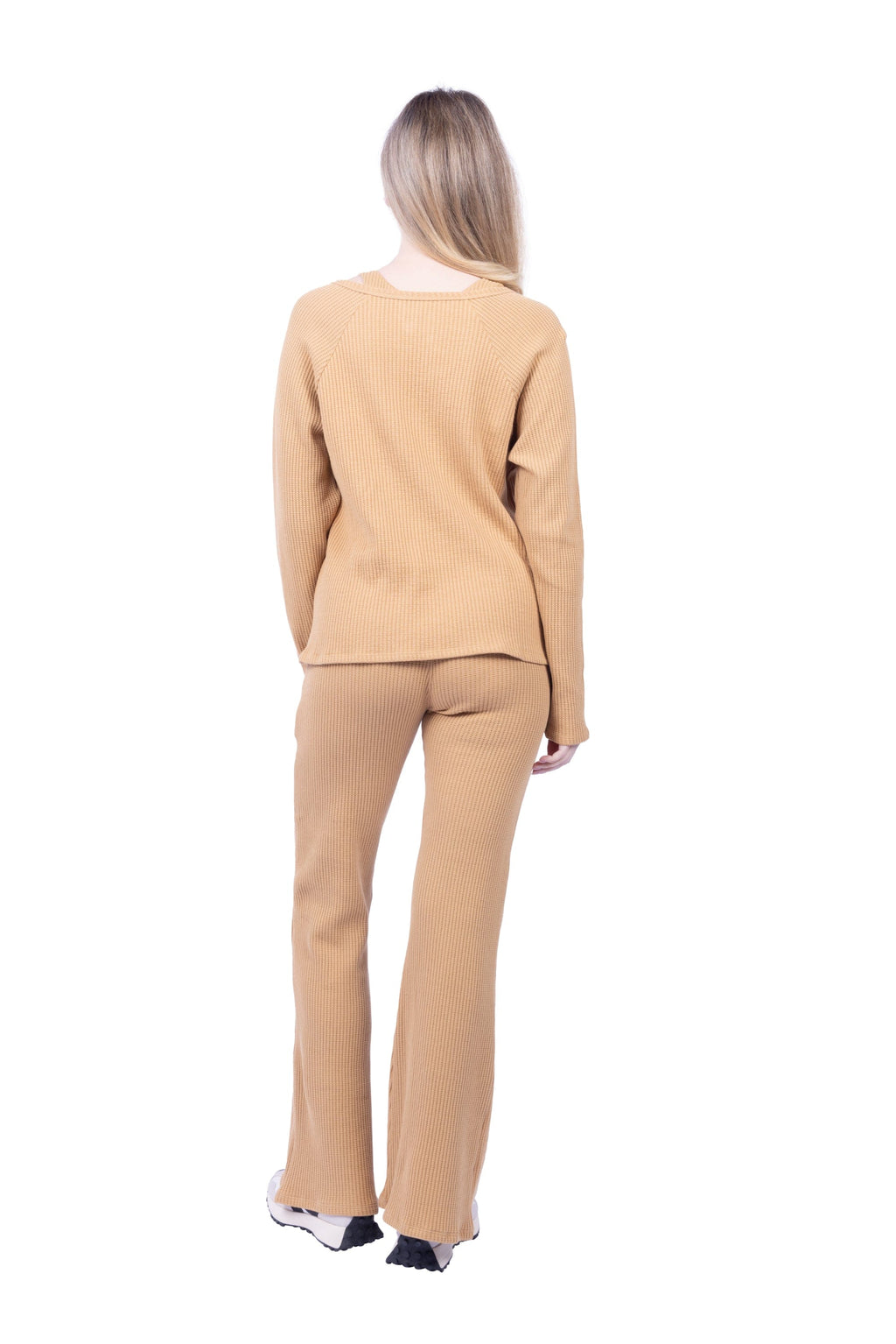 Jules Waffle Knit Organic Cotton Drawstring Pant