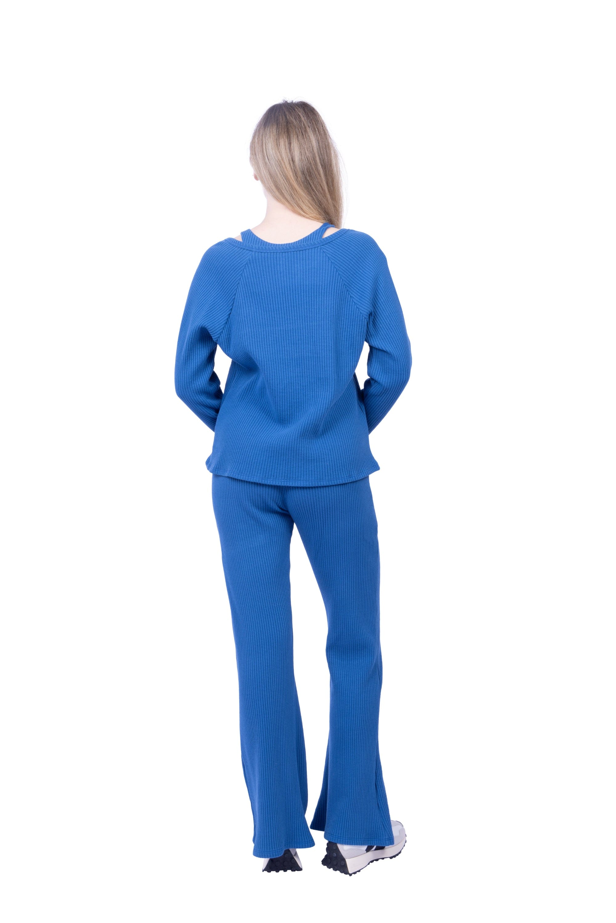 Jules Waffle Knit Organic Cotton Drawstring Pant