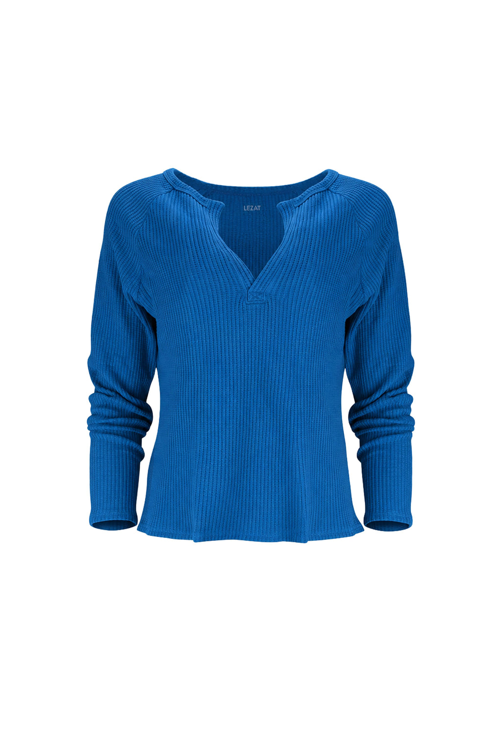 Jules Waffle Knit Organic Cotton V-Neck Pullover