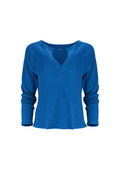 Jules Waffle Knit Organic Cotton V-Neck Pullover