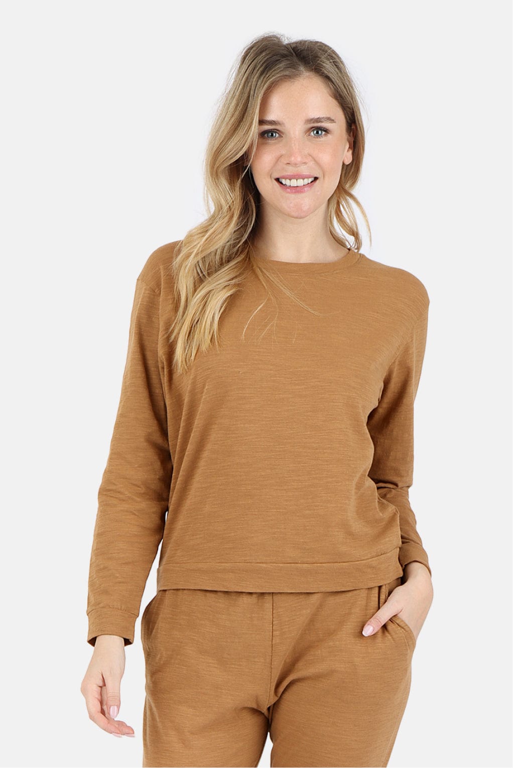 Tegan Organic Cotton Long Sleeve Pullover