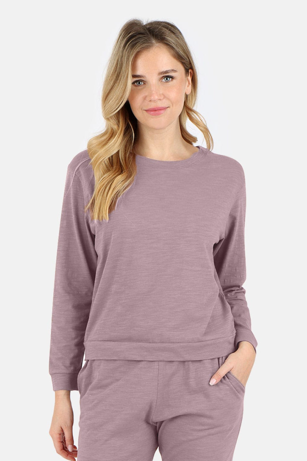 Tegan Organic Cotton Long Sleeve Pullover
